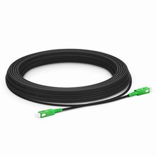 75M Outdoor Armored SC/APC to SC/APC Fiber Optic Cable OS2 9/125 Simplex LSZH-37 picture