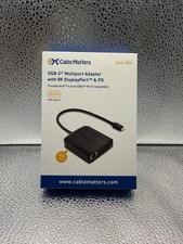 USB-C Multiport Adapter with 8K DisplayPort, 2x USB 2.0, 480 Mbps Ethernet & PD picture
