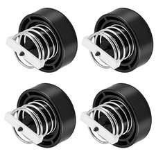 4Pcs Reusable Adjustable Turntable Isolation Feet for Record Player Black picture