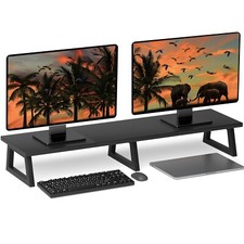 Dual Monitor Riser,42 inch Long Monitor Stand for 2 Monitors Large TV Riser picture