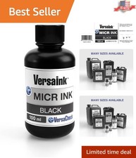 Nano Black MICR Ink 100ml - Water-Based Magnetic Ink for Secure Check Printing picture