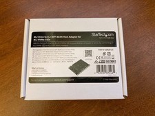 StarTech U2M2E125 M.2 NVMe to U.2 SFF-8639 SSD Adapter - Open Box picture