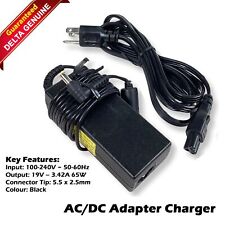Delta Electronics AC/DC Adapter 3.42A 65W Laptop Charger W/ Power Cord ADP-65JH picture