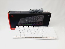 Mototspeed CK62 RGB Gaming Keyboard White with Red Switches picture