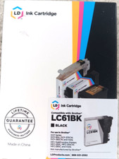 New Printer Ink Cartridge LD LC61BK  Black 61BK Sealed  picture
