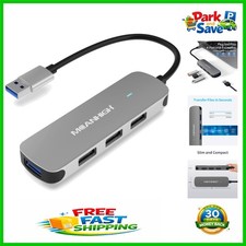4-Port USB Hub, Lightweight and Portable Adapter for Fast Data Transfer picture