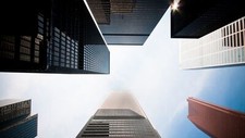 Landscape cityscape building Custom Gaming Mat Desk picture