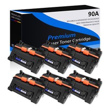 6 PACK - for HP CE390A 90A Toner LaserJet M4555f M4555fskm M4555h / 600 M602dn picture