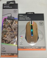 RealTree Quick Strike Gaming Mouse & Frontier LED Mousepad Set RGB Lights picture