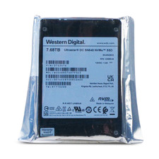 WD DC SN640 7.68TB WUS4BB076D7P3E3 0TS2414 PCIe Gen3.1x4 4GB/s U.2 NVMe 2.5