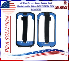US Blue Protect Cover Rugged Boot Handstrap For Zebra TC51 TC510K TC52 TC56 TC57 picture