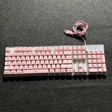 Magegee K1 Keyboard 104 Keys USB Membrane Keyboard Pink picture