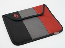 Timbuk2 Padded Tablet Sleeve Case Red Gray Black Secure Flap Closure Organizer picture