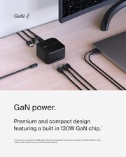 BLACK - BELKIN CONNECT USB-C 6-IN-1 CORE GAN DOCK 130W, MULTIPORT DOCKING picture