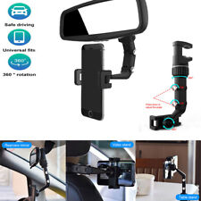 360° Rotation Car Cell Phone Mount Holder Rearview Mirror Table Stand Adjustable picture