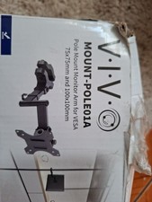 (1) Vivo Mount-Pole01A Pole Mount Monitor Arm for VESA 75x75mm 100x100mm - NEW picture