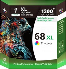 68 Tricolor Ink Cartridge 68e Ink Replacement for 68 Series, Compatible hp 68XL picture