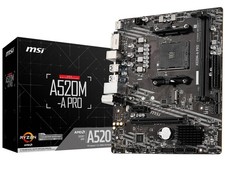 MSI A520M-A PRO AM4 Micro-ATX Motherboard AMD A520 Chipset, USB 3.2 Gen1 picture