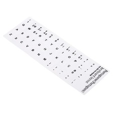 Portuguese Keyboard Stickers, 4Pcs Computer White Background Black Lettering picture