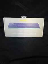 Heyday Compact Wireless Keyboard USB Receiver & Bluetooth 5.1 Purple/Teal picture