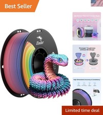 3D Printer Filament 1.75mm Rainbow PLA+ - Vacuum-Sealed 1kg with High Toughness picture