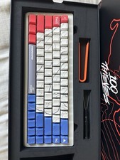 100 Thieves 100T x HG Higround Summit 65 Red White Blue Keyboard Cartograph picture
