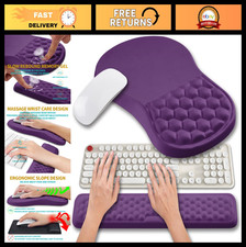 Ergonomic 2-in-1 Mouse Pad & Wrist Support Set for Computer - Memory Gel, Pain R picture