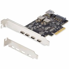 StarTech 5-Port USB PCIe Card, USB 3.2 10Gbps, PCI Express Card with 4x USB-C picture