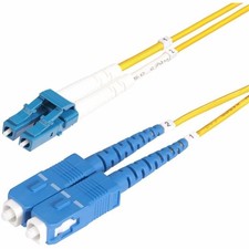 StarTech 20m (65.6ft) LC to SC (UPC) OS2 Single Mode Duplex Fiber Optic Cable, picture