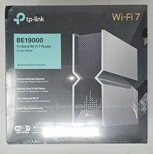 TPLINK Archer BE800 BE19000 TriBand 4Port Wireless Router Black  Sealed G1N picture