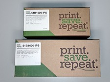 LOT OF 2 - 51B1000 Black Toner Cartridges for Lexmark [new in box] picture