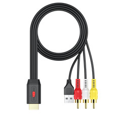 1080P RCA AV to HDMI Converter Mini Composite CVBS Audio Video Adapter picture