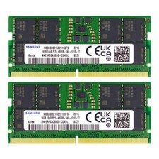 32GB (2X 16GB) Samsung DDR5 4800MHz PC5-38400 SODIMM Memory Ram M425R2GA3BB0-CQK picture