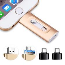 4in1 Flash Drive High Speed USB Memory Storage Photo Stick for iPhone Androind picture