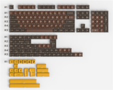 Chocolate Theme Keycap SA Height Full Set Key for Cherry MX Keyboard Practical picture