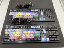Lot of 2 Logickeyboard ASTRA 2 Backlit Keyboard Media Composer picture