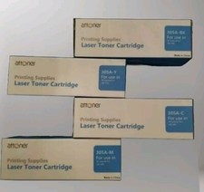 305A Black,Cyan, Magenta, Yellow Toner Cartridges 4 Pack Replacement for HP..249 picture