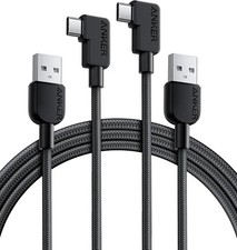 Anker Cable [2 Pack 6FT], Right Angle USB A to C Braided Cable, Durable... picture