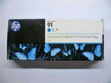 Genuine HP 91 Cyan Standard Yield Ink Cartridge (C9467A) Exp 02/11/2020 picture