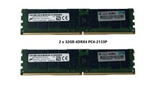 Lot 2, HP 32GB 4DRX4 PC4-2133P-L Samsung | Hynix Server Memory Ram 752372-081 picture