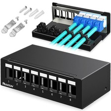 PBAEGAV Patch Panel 8 Port Keystone Network STP Blank Small picture