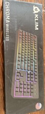 KLIM Chroma Wireless Gaming Keyboard RGB Backlit Rechargeable Water Resistant B… picture