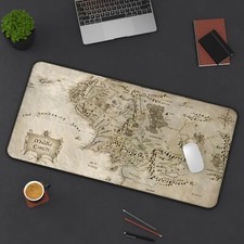 Desk Mat&Mouse Pad: Middle Earth Map, Lord of The Rings ,Custom Desk Mat picture