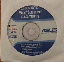 Superb Software Library ASUS Symantec interVideo Corel #M1181 CD-ROM picture