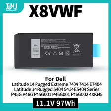  4XKN5 X8VWF Battery For Latitude 5404 5414 7404 7414 Rugged Extreme XRJDF 65WH picture