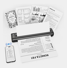 Rongta F81 Inkless Portable Wireless Mobile Printer Bluetooth A4 B&W picture