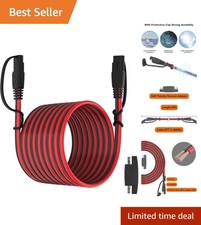 Durable 25FT SAE Extension Cable with Connector Protection Cap for Outdoor Use picture