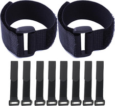 10Pack 1x16” Reusable Nylon Cable Straps with Buckle for Cords Organizer picture