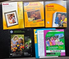 250+ Glossy 8.5”x11” Photo Paper Inkjet (Kodak, HP, Fujifilm) picture