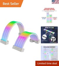 Elevate Your Gaming Rig with Flex RGB Cable Covers for 24-Pin and GPU Setups picture